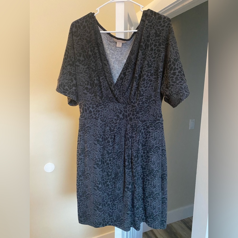 Jonathan Martin wrap style leopard dress.